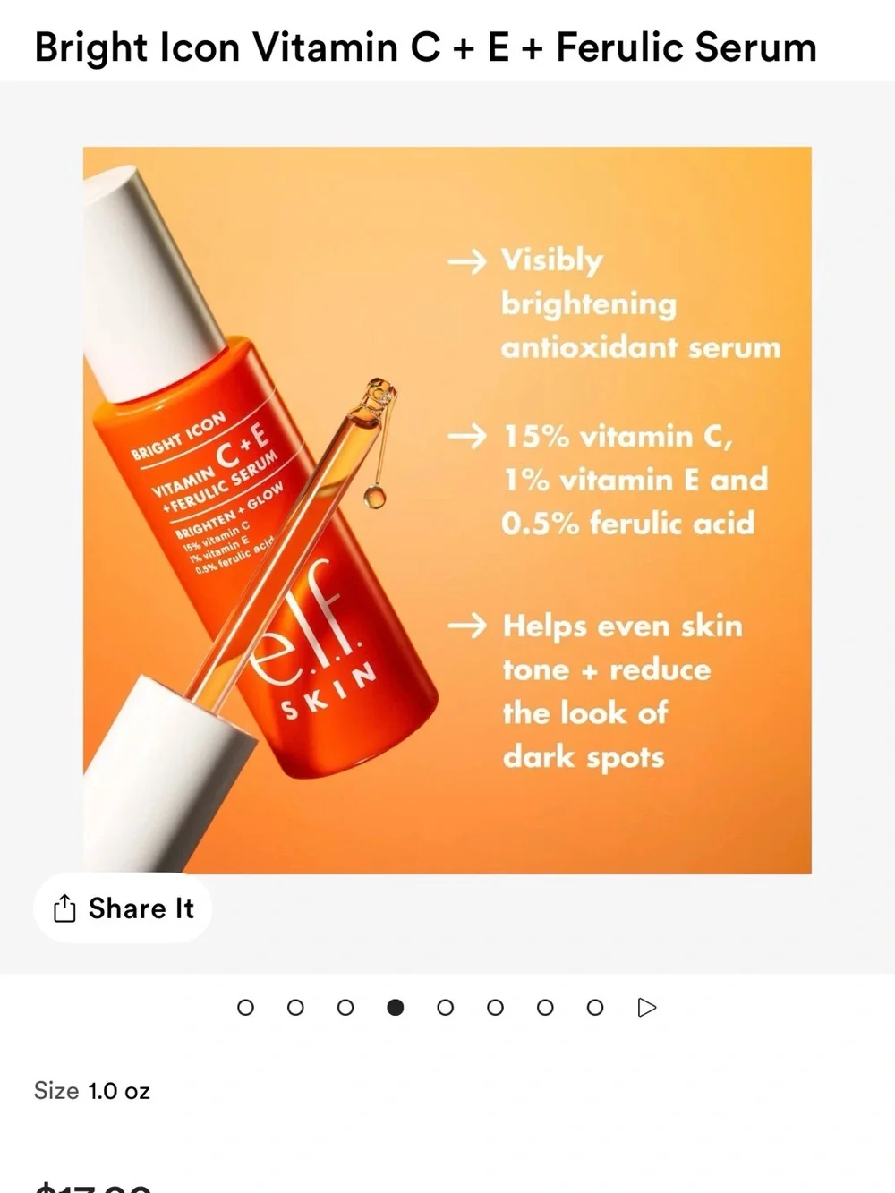 E.l.f. Halo Glow Beauty Wand Contour and Vit C serum